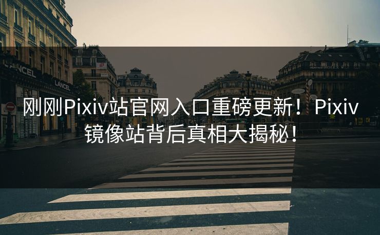 刚刚Pixiv站官网入口重磅更新！Pixiv镜像站背后真相大揭秘！