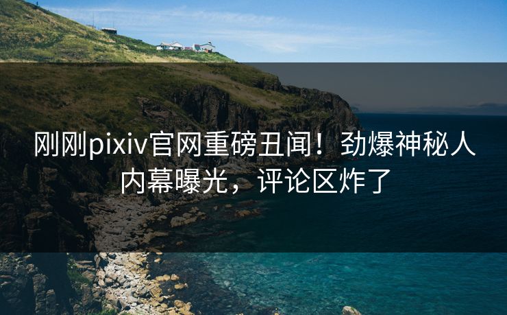 刚刚pixiv官网重磅丑闻！劲爆神秘人内幕曝光，评论区炸了
